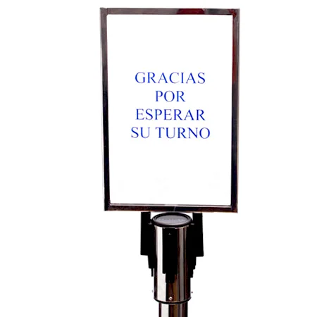 Porta Letrero con Marco
