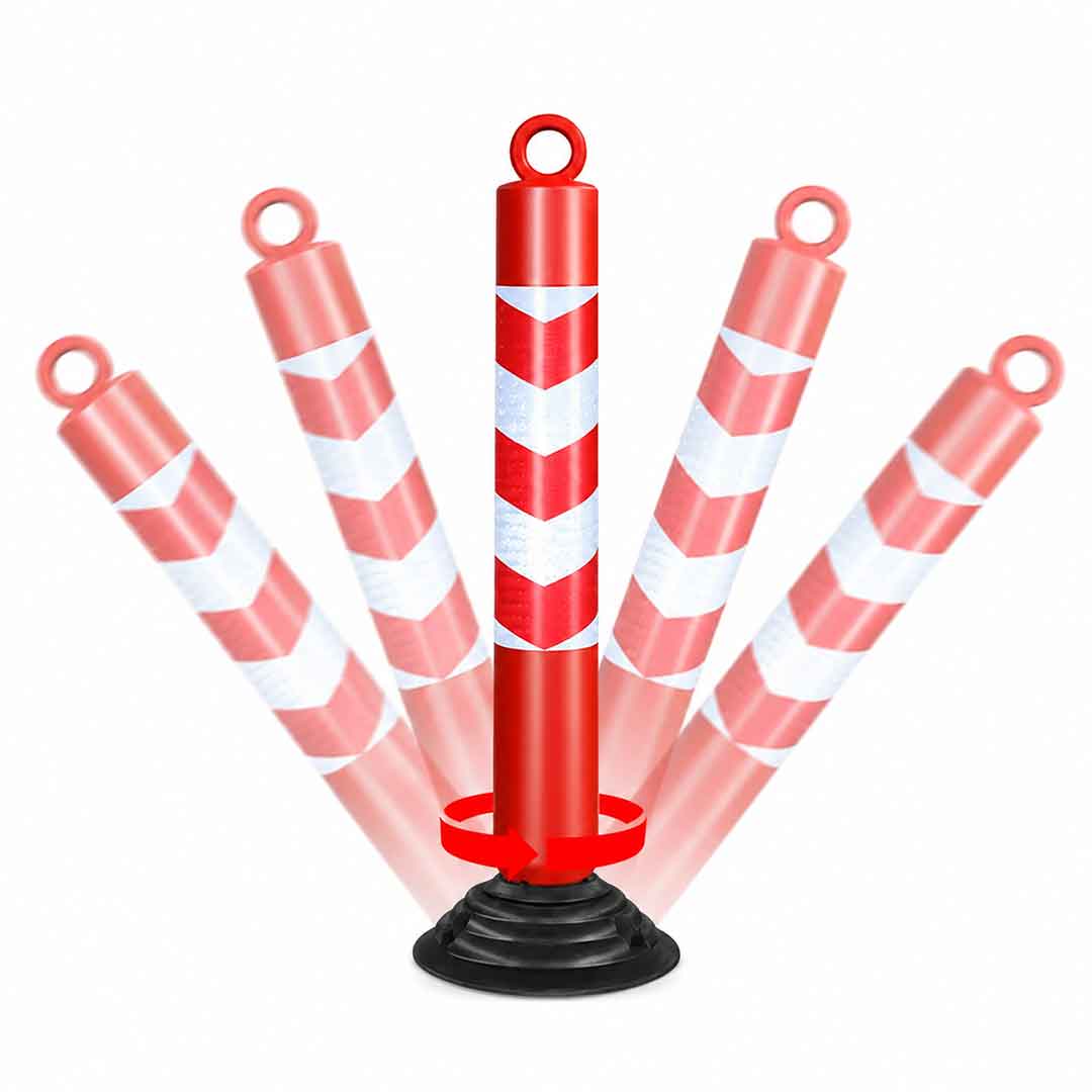 poste vial flexible con retorno